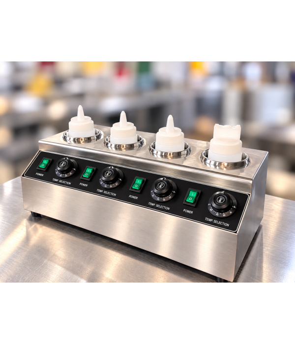 Electric 4-Bottle Sauce Warmer - Image 2