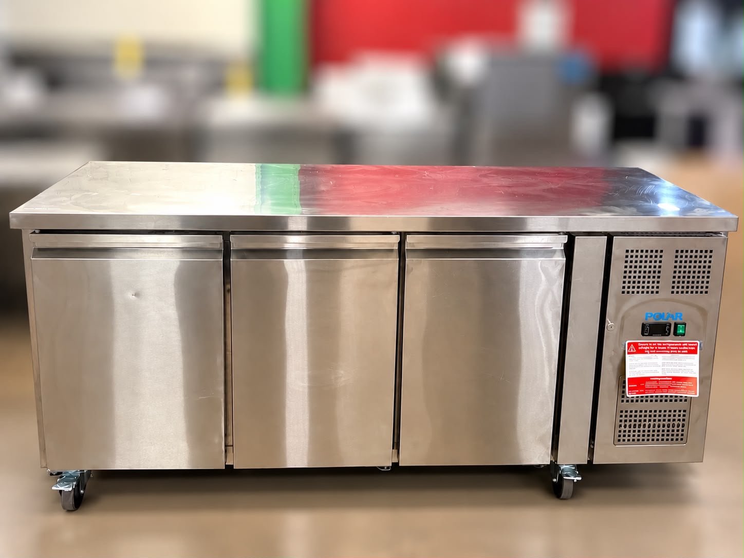 293af649-c83a-4d2a-8063-63233d6292d7 Triple Door Undercounter Prep Fridge - Image 1